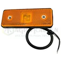 LUZ GALIBO LED RECTANGULAR NARANJA 12-24V 0,4X0,7 VAC10705            