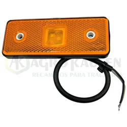 LUZ GALIBO LED RECTANGULAR NARANJA 12-24V 0,4X0,7 VAC10705            