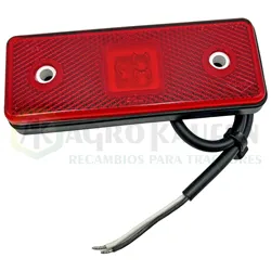 LUZ GALIBO LED RECTANGULAR ROJA 12-24V 112x45x11 VAC10706            