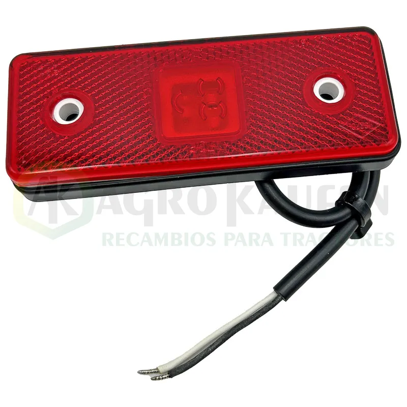 LUZ GALIBO LED RECTANGULAR ROJA 12-24V 112x45x11 VAC10706            