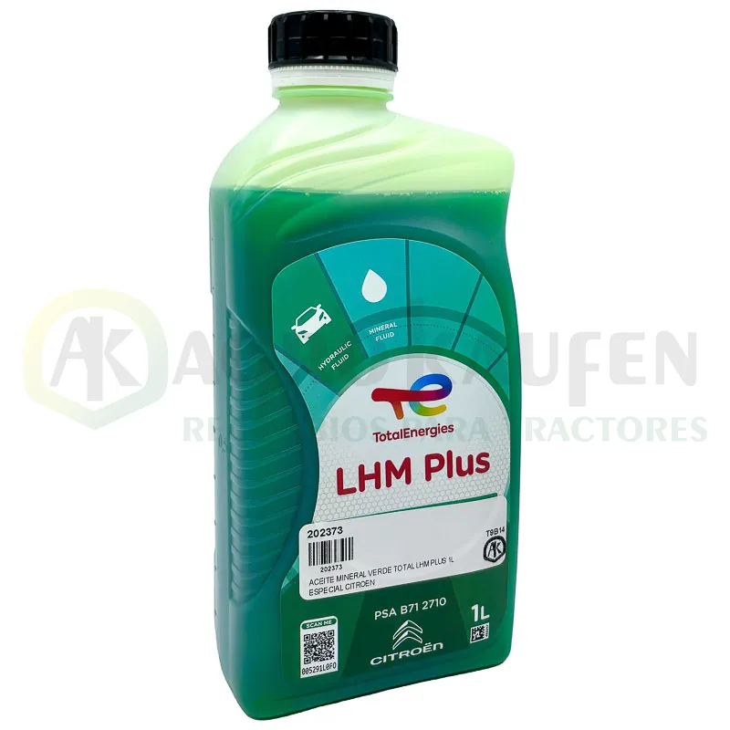 ACEITE MINERAL VERDE TOTAL LHM PLUS 1L ESPECIAL CITROEN 202373              