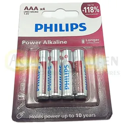 PILA LR6-AAA PHILIPS PACK 4 INDIVISIBLE VAC10263-1          