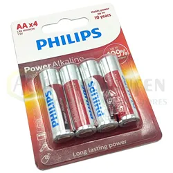 PILA LR6-AA PHILIPS PACK 4 INDIVISIBLE VAC10263            