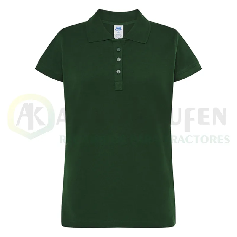 POLO ENTALLADO MUJER MANGA CORTA 100% ALG. 200 GR AGK8029             