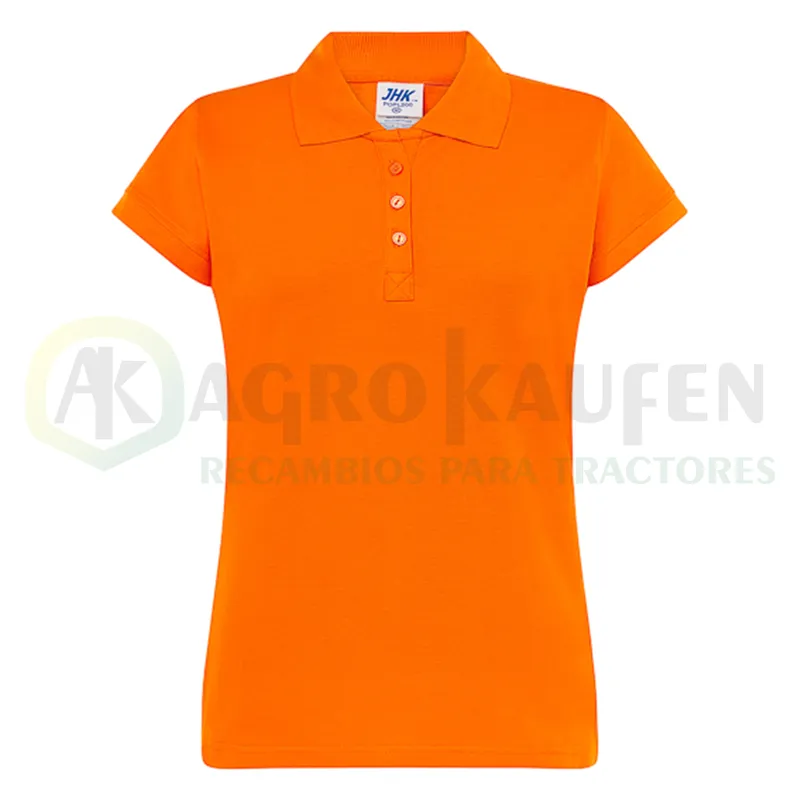 POLO ENTALLADO MUJER MANGA CORTA 100% ALG. 200 GR AGK8029             