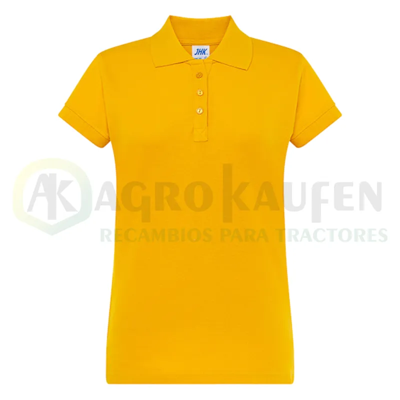 POLO ENTALLADO MUJER MANGA CORTA 100% ALG. 200 GR AGK8029             