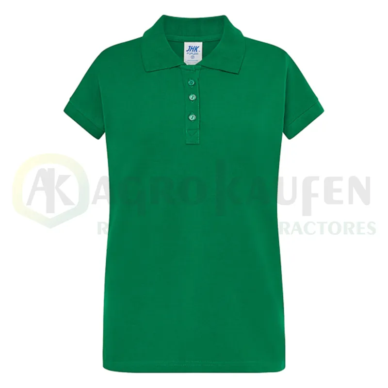 POLO ENTALLADO MUJER MANGA CORTA 100% ALG. 200 GR AGK8029             