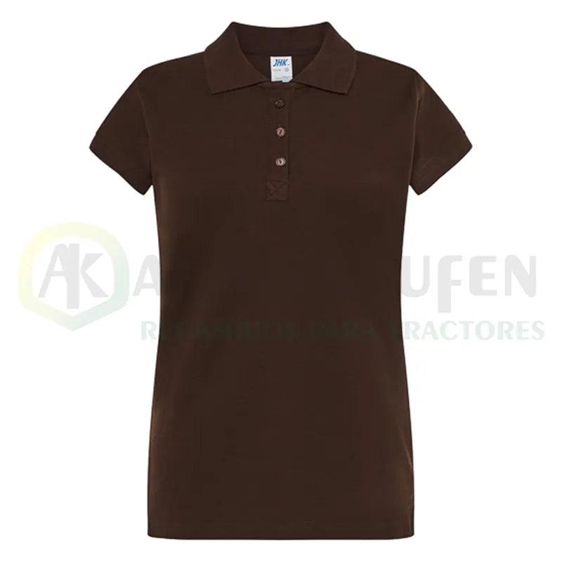 POLO ENTALLADO MUJER MANGA CORTA 100% ALG. 200 GR AGK8029             