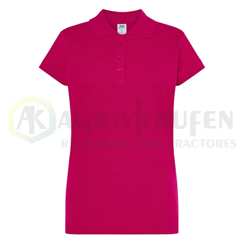 POLO ENTALLADO MUJER MANGA CORTA 100% ALG. 200 GR AGK8029             