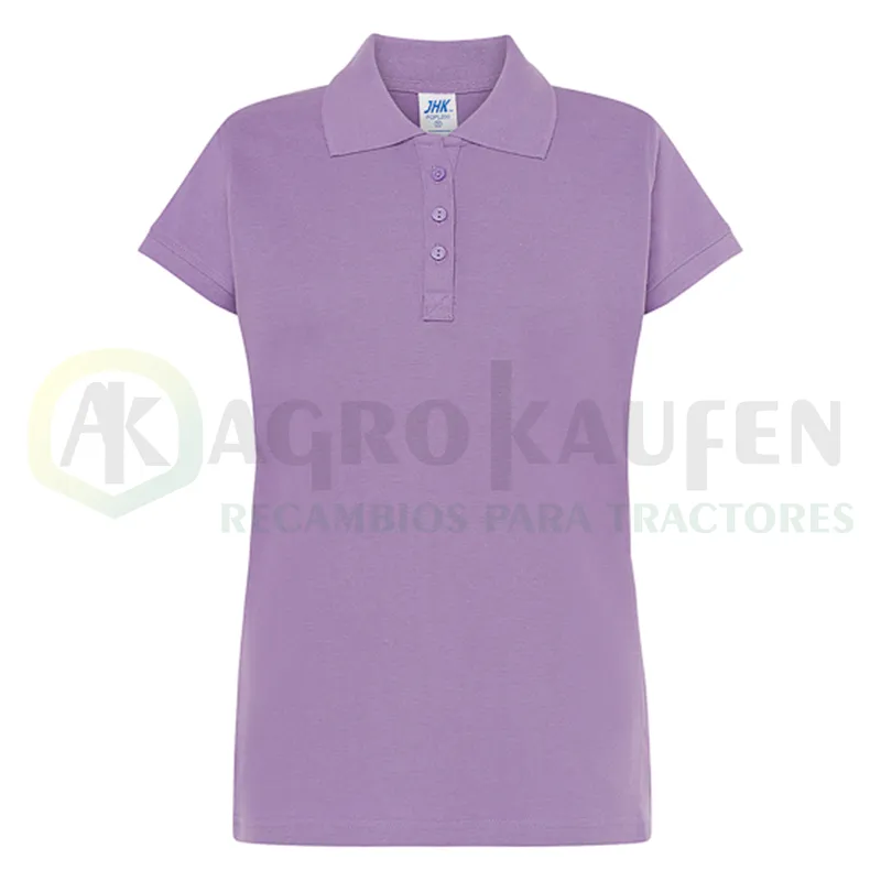 POLO ENTALLADO MUJER MANGA CORTA 100% ALG. 200 GR AGK8029             