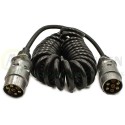 CABLE ESPIRAL 7P-12V CONEX METALICO MACHO/MACHO 3.5 m VAC10474            