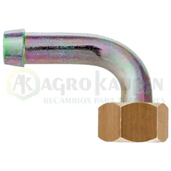 RACOR CURVO 1/2" 8 mm COMPLETO LATON FUM1616             