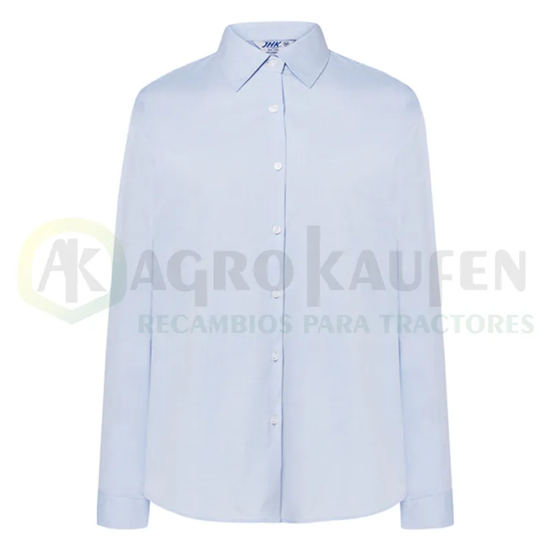 CAMISA MUJER OXFORD MANGA LARGA 60%ALG.40%POL AGK8005             