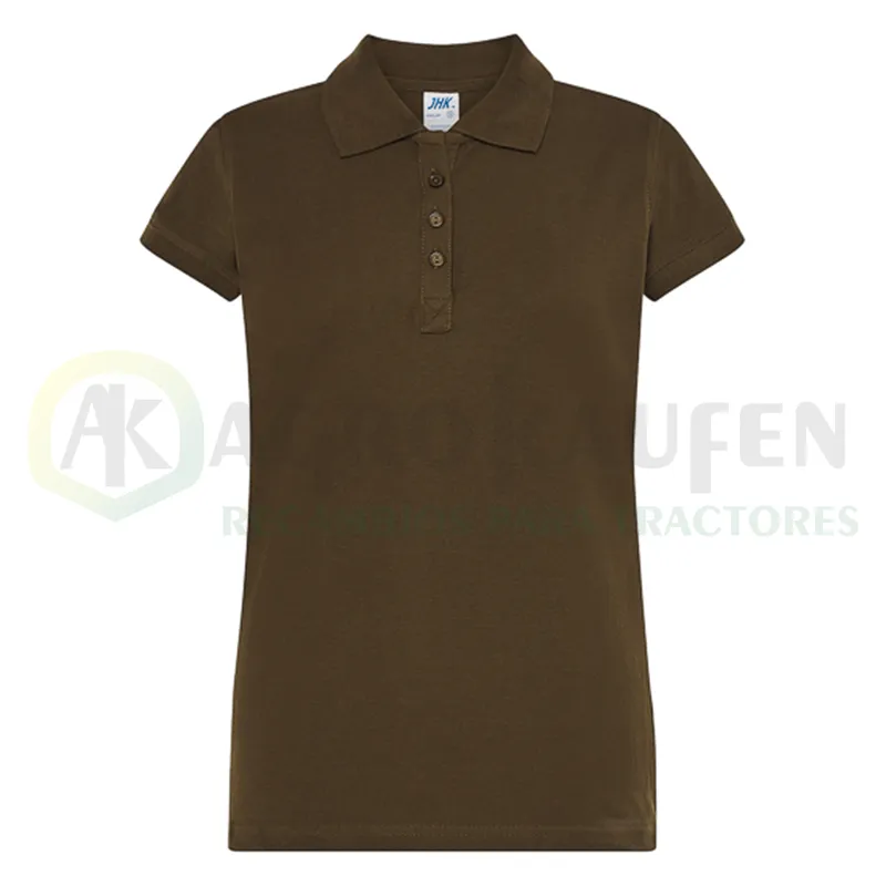 POLO ENTALLADO MUJER MANGA CORTA 100% ALG. 200 GR AGK8029             