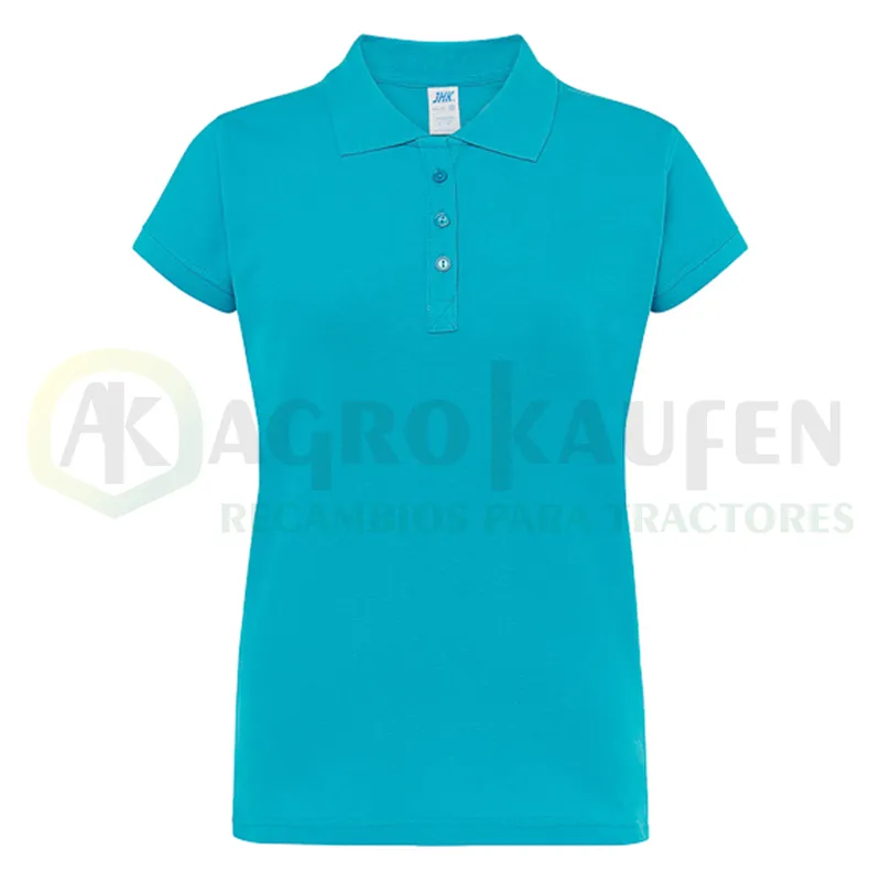 POLO ENTALLADO MUJER MANGA CORTA 100% ALG. 200 GR AGK8029             