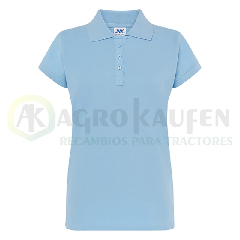 POLO ENTALLADO MUJER MANGA CORTA 100% ALG. 200 GR AGK8029             