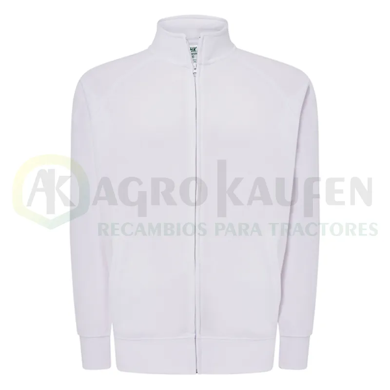 SUDADERA UNISEX FULLZIP CREMALLERA COMPLETA A TONO 290 GRS AGK8034             