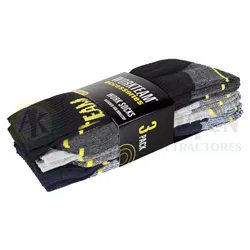 CALCETINES PACK 3 PARES ELASTICO ANATOMICO EN EMPEINE Y... AGK8150             