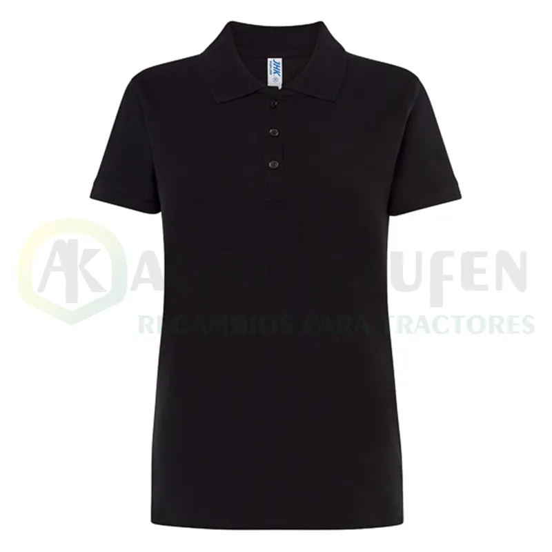 POLO ENTALLADO MUJER MANGA CORTA 100% ALG. 200 GR AGK8029             