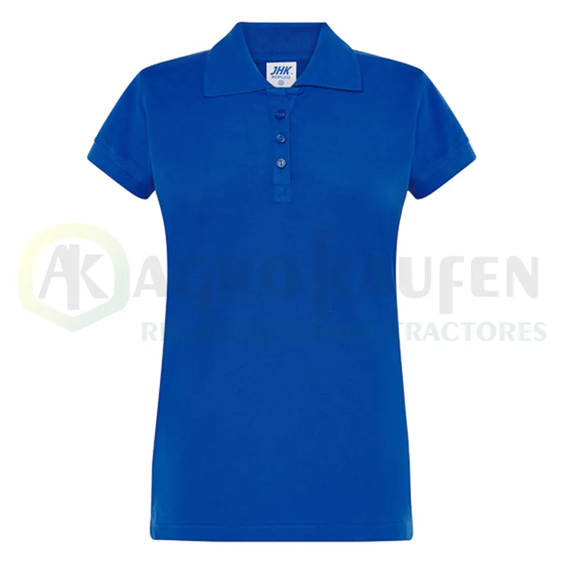 POLO ENTALLADO MUJER MANGA CORTA 100% ALG. 200 GR AGK8029             