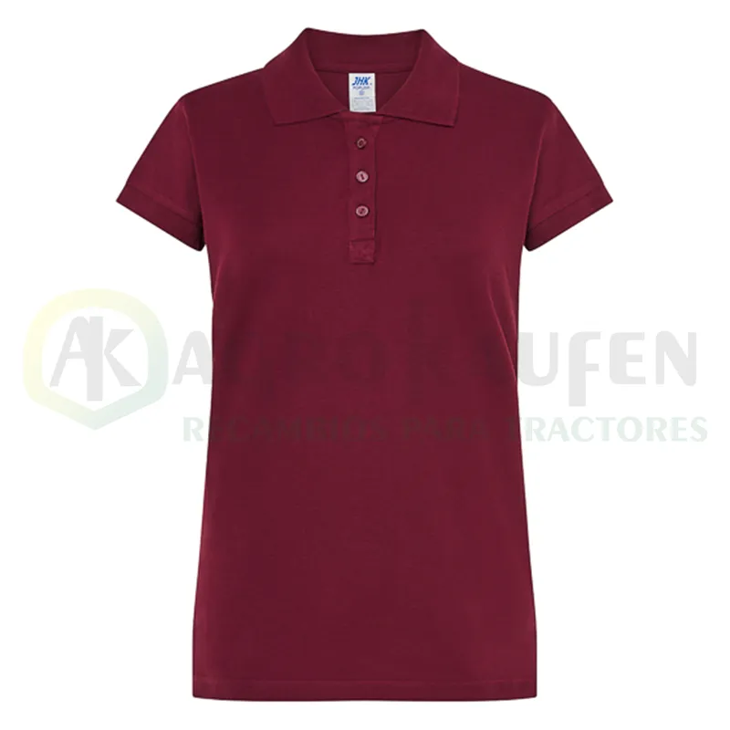 POLO ENTALLADO MUJER MANGA CORTA 100% ALG. 200 GR AGK8029             