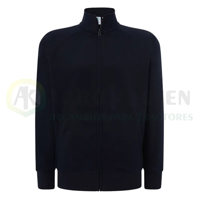 SUDADERA UNISEX FULLZIP CREMALLERA COMPLETA A TONO 290 GRS AGK8034             