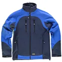 CHAQUETA EBRO SOFTSHELL COMBINADA AZUL MARINO/AZULINA 330 GRM AGK8062             