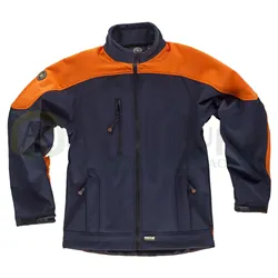 CHAQUETA FLUOR SOFTSHELL COMBINADA HOMBROS Y CODOS 330 GSM AGK8123             