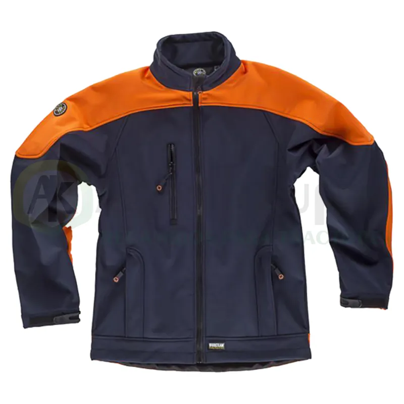 CHAQUETA FLUOR SOFTSHELL COMBINADA HOMBROS Y CODOS 330 GSM AGK8123             