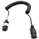 CABLE ESPIRAL 7P/12V CONEX METALICO MACHO 3.5M VAC10597            