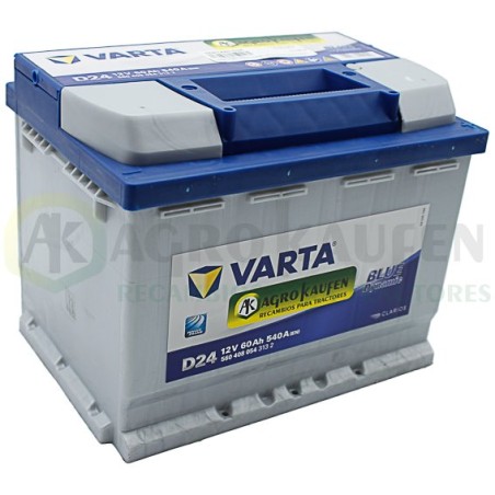 BATERIA 60 AH VARTA D24 BLUE DYNAMIC 540A VARTA60-D24         