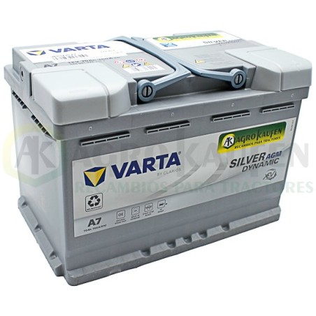 BATERIA 70 AH VARTA 760A AGM XEV VARTA70-A7          