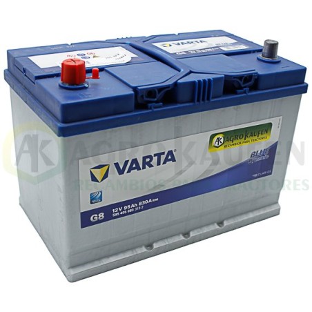 BATERIA 95 AH VARTA G8 BLUE DYNAMIC 830A POS IZQUIERDA VARTA95-G8          