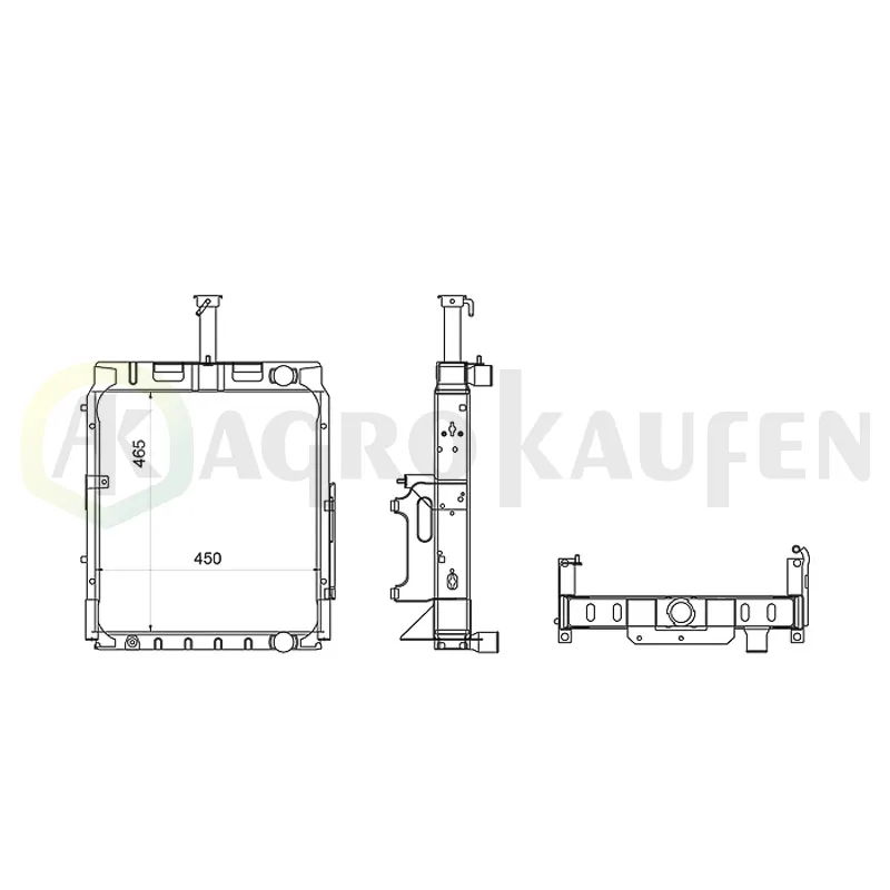 RADIADOR CASE IH/NH 84524C93IH 784 785 795 885... AGK111009003A-60    