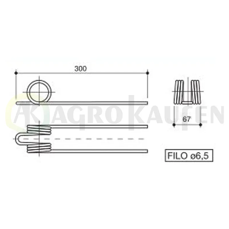 MUELLES RASTRILLO SIGMA CORREAS BLANCA AGKLS10038-60       