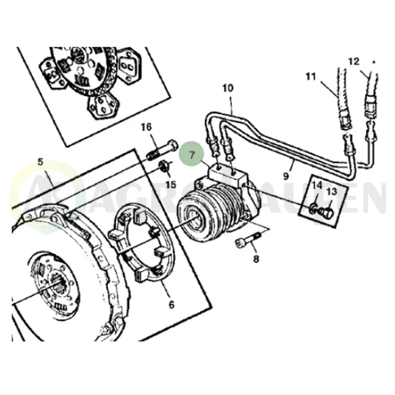 COLLARIN EMBRAGUE HIDRAULICO 2 AGUJEROS ORIGINAL Original AL120028            