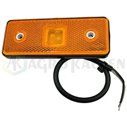 LUZ GALIBO LED RECTANGULAR NARANJA 12-24V 0,4X0,7 VAC10705            