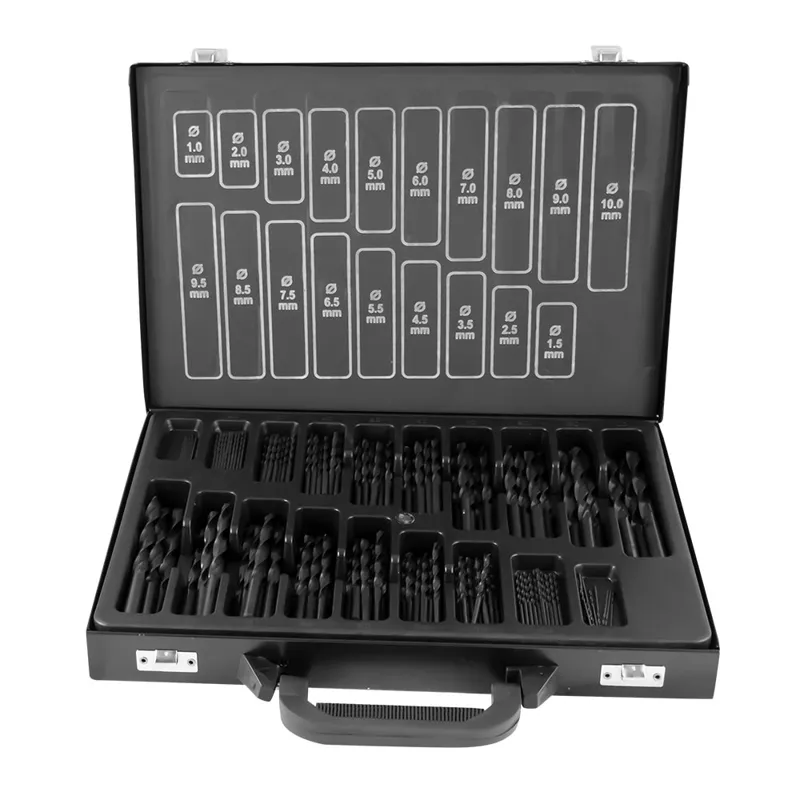 ESTUCHE DE BROCAS HELICOIDALES 1-10MM HSS 4241 NEGRO 53851               