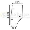 CRISTAL PUERTA IZQUIERDA 715 X 1450 X 435 CLAAS 3660980025591       