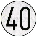 PLACA LIMITE VELOCIDAD 40 AGK2404             