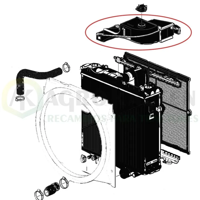 GARRAFA EXPANSION JOHN DEERE 6520 PARA RADIADOR MODE... AL169733-1          