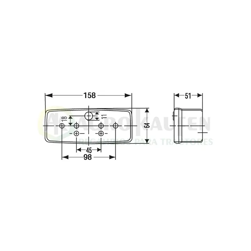 PILOTO TRASERO SERIE:50 TER.FACTON Original AL64946             