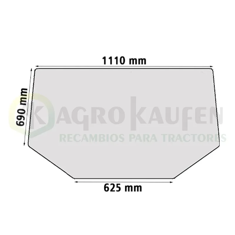 CRISTAL TRASERO JOHN DEERE 5000 5010 ER047360-1          