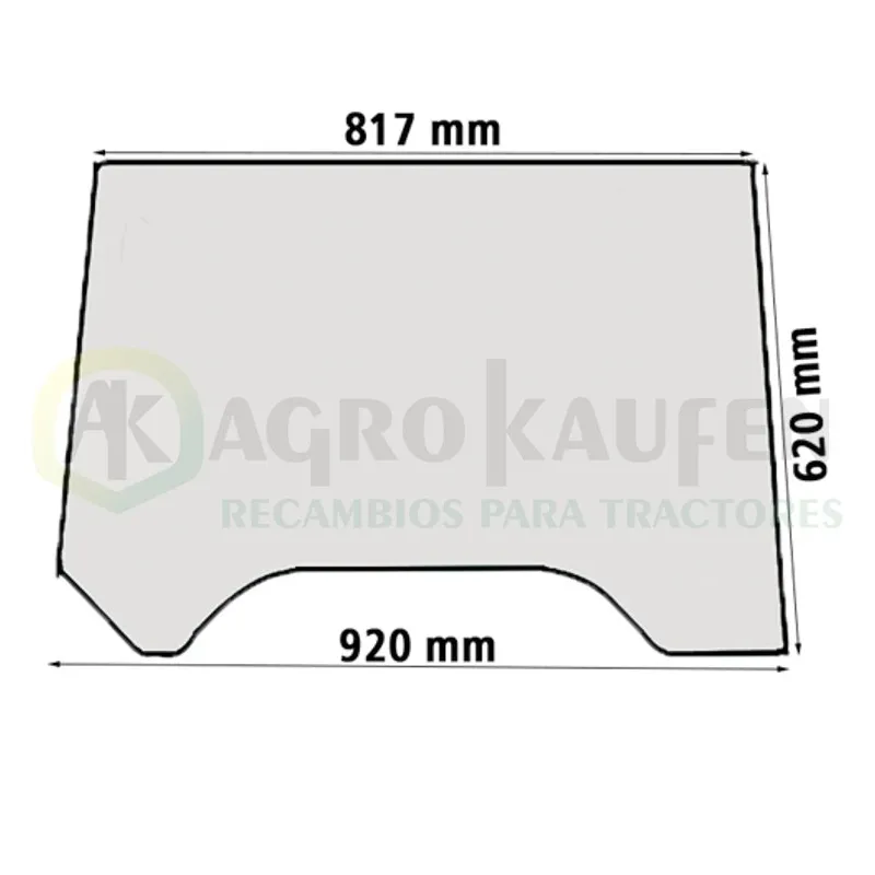 CRISTAL VENTANA TRASERA JOHN DEERE SERIE 5000N 5010N ER047939-1          