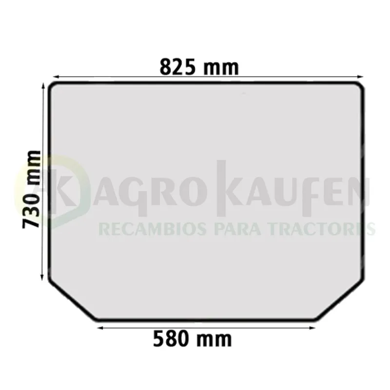 CRISTAL TRASERO JOHN DEERE 5515  HIGH CROP ER200669-1          