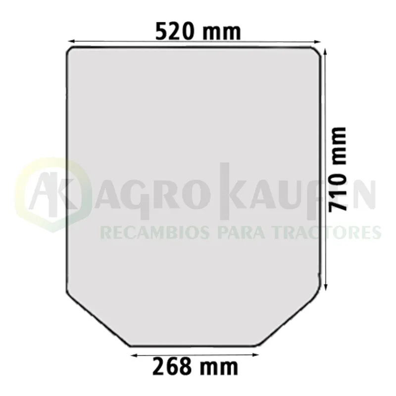 CRISTAL TRASERO JOHN DEERE SERIES 5015 ER201044-1          