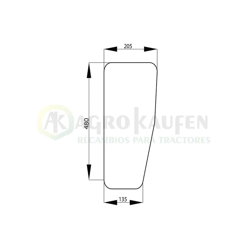 CRISTAL TRASERO INFERIOR  SERIE 6000 L75276-1            