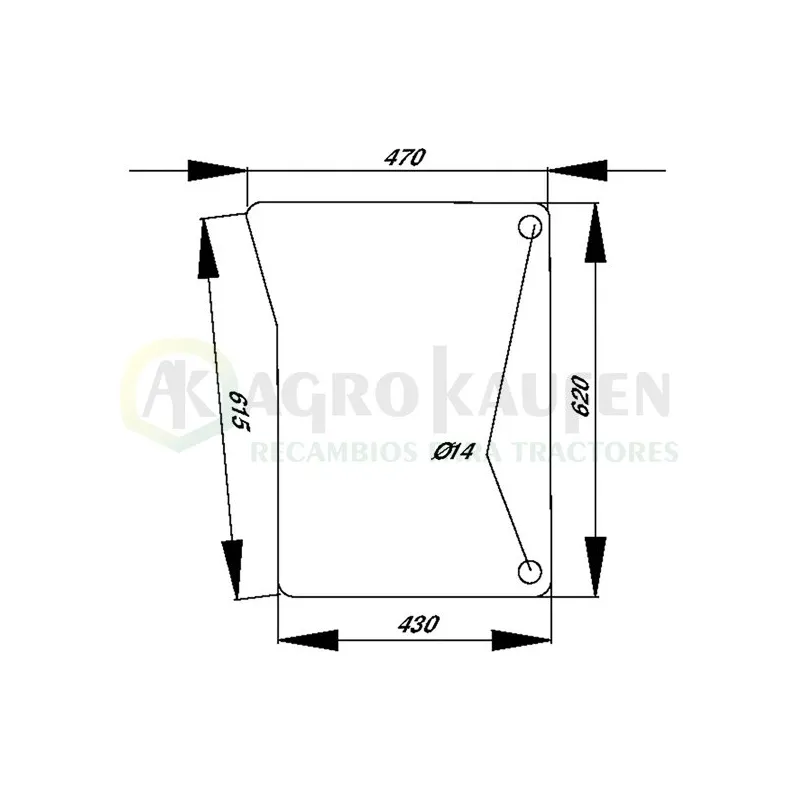 CRISTAL FRONTAL INFERIOR IZQUIERDO SERIE 6000 6010 L78533-1            