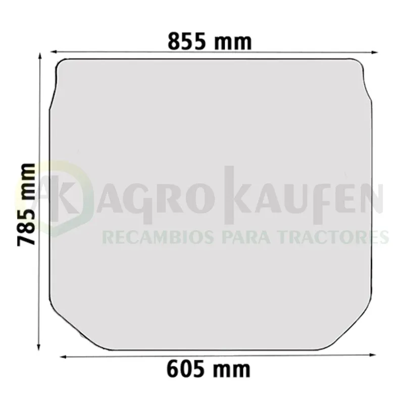 CRISTAL VENTANA TRASERA JOHN DEERE SERIES 5020 R206835-1           