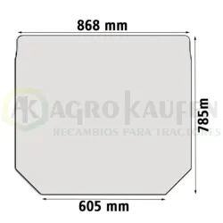 CRISTAL VENTANA TRASERA JOHN DEERE SERIES: R M MC E R261272-1           